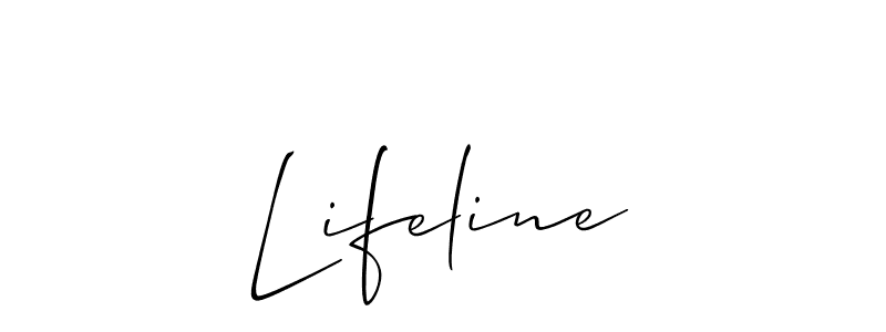 How to make Lifeline signature? Allison_Script is a professional autograph style. Create handwritten signature for Lifeline name. Lifeline signature style 2 images and pictures png