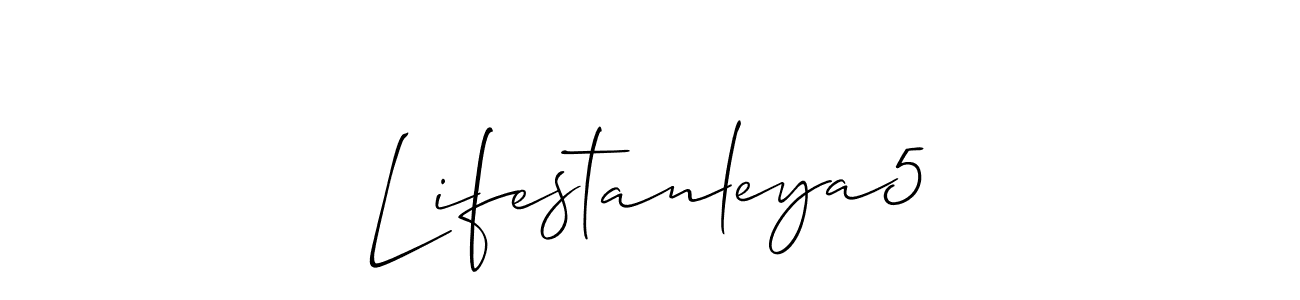 You should practise on your own different ways (Allison_Script) to write your name (Lifestanleya5) in signature. don't let someone else do it for you. Lifestanleya5 signature style 2 images and pictures png