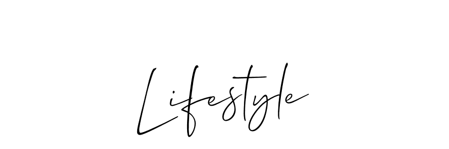 Create a beautiful signature design for name Lifestyle. With this signature (Allison_Script) fonts, you can make a handwritten signature for free. Lifestyle signature style 2 images and pictures png