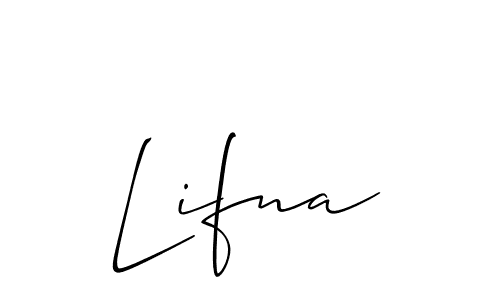 Also You can easily find your signature by using the search form. We will create Lifna name handwritten signature images for you free of cost using Allison_Script sign style. Lifna signature style 2 images and pictures png