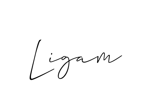 Make a short Ligam signature style. Manage your documents anywhere anytime using Allison_Script. Create and add eSignatures, submit forms, share and send files easily. Ligam signature style 2 images and pictures png