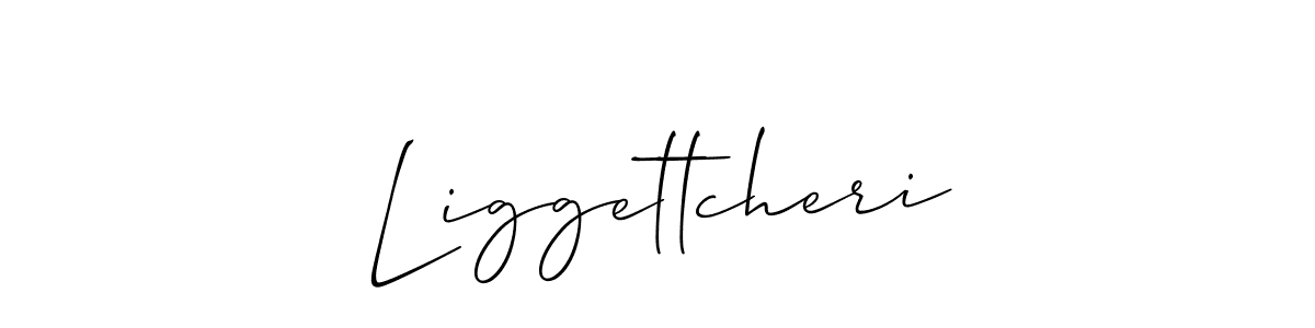 Make a beautiful signature design for name Liggettcheri. With this signature (Allison_Script) style, you can create a handwritten signature for free. Liggettcheri signature style 2 images and pictures png