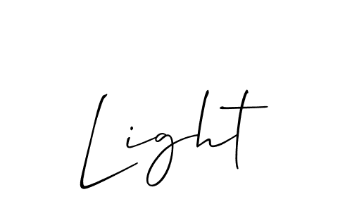 How to make Light signature? Allison_Script is a professional autograph style. Create handwritten signature for Light name. Light signature style 2 images and pictures png