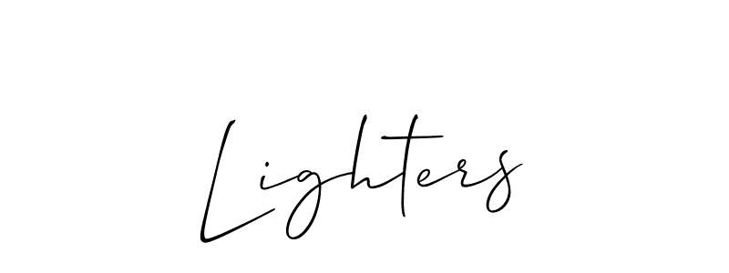 Create a beautiful signature design for name Lighters. With this signature (Allison_Script) fonts, you can make a handwritten signature for free. Lighters signature style 2 images and pictures png