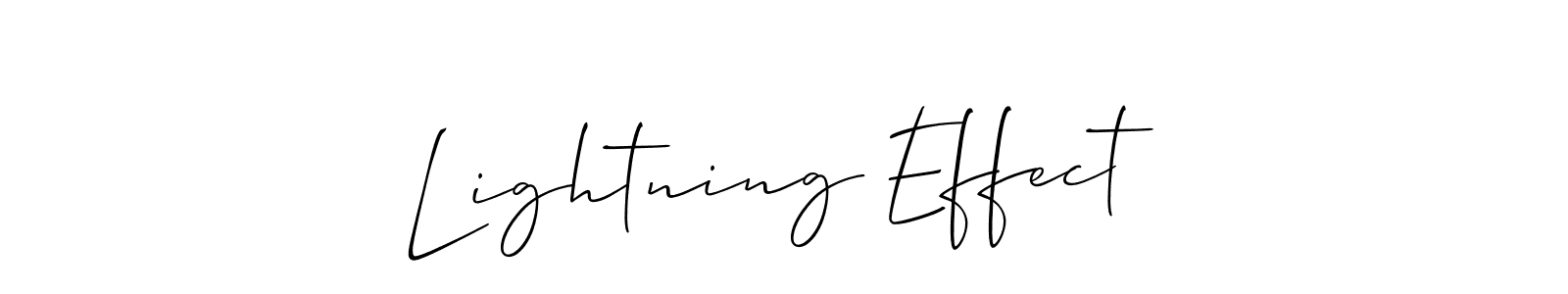 Make a beautiful signature design for name Lightning Effect. With this signature (Allison_Script) style, you can create a handwritten signature for free. Lightning Effect signature style 2 images and pictures png