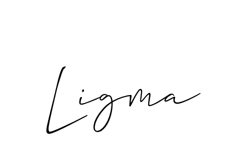 Make a beautiful signature design for name Ligma. With this signature (Allison_Script) style, you can create a handwritten signature for free. Ligma signature style 2 images and pictures png