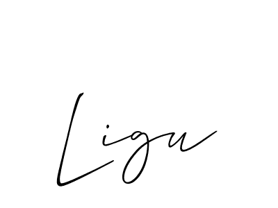 You should practise on your own different ways (Allison_Script) to write your name (Ligu) in signature. don't let someone else do it for you. Ligu signature style 2 images and pictures png