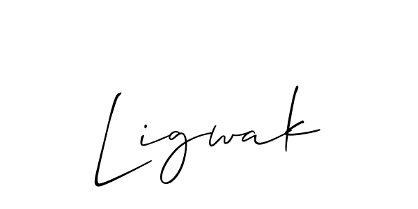 The best way (Allison_Script) to make a short signature is to pick only two or three words in your name. The name Ligwak include a total of six letters. For converting this name. Ligwak signature style 2 images and pictures png