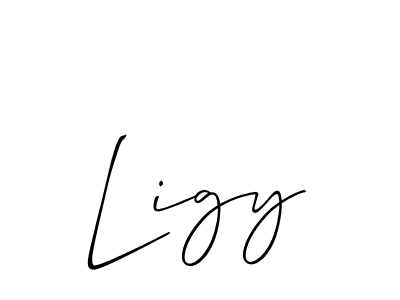 Best and Professional Signature Style for Ligy. Allison_Script Best Signature Style Collection. Ligy signature style 2 images and pictures png