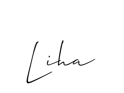 Also You can easily find your signature by using the search form. We will create Liha name handwritten signature images for you free of cost using Allison_Script sign style. Liha signature style 2 images and pictures png