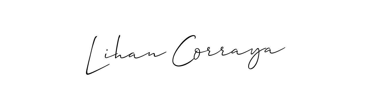 Best and Professional Signature Style for Lihan Corraya. Allison_Script Best Signature Style Collection. Lihan Corraya signature style 2 images and pictures png