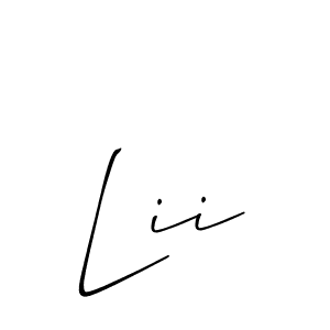 Lii stylish signature style. Best Handwritten Sign (Allison_Script) for my name. Handwritten Signature Collection Ideas for my name Lii. Lii signature style 2 images and pictures png