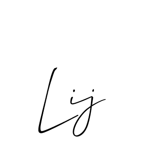 Make a beautiful signature design for name Lij. Use this online signature maker to create a handwritten signature for free. Lij signature style 2 images and pictures png
