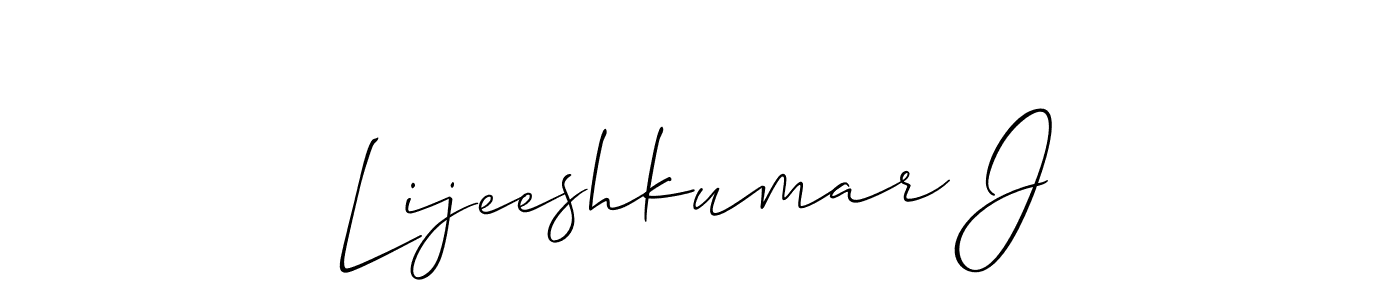 Lijeeshkumar J stylish signature style. Best Handwritten Sign (Allison_Script) for my name. Handwritten Signature Collection Ideas for my name Lijeeshkumar J. Lijeeshkumar J signature style 2 images and pictures png