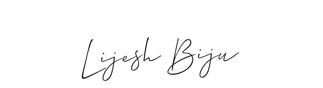 if you are searching for the best signature style for your name Lijesh Biju. so please give up your signature search. here we have designed multiple signature styles  using Allison_Script. Lijesh Biju signature style 2 images and pictures png