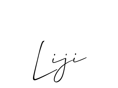 Similarly Allison_Script is the best handwritten signature design. Signature creator online .You can use it as an online autograph creator for name Liji. Liji signature style 2 images and pictures png