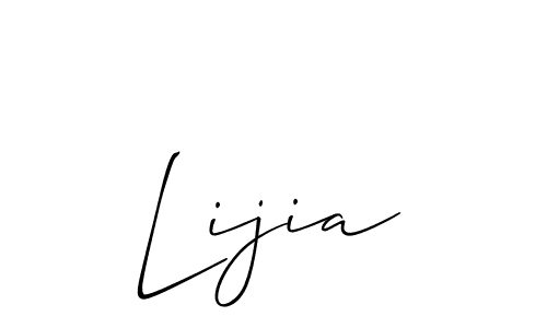 The best way (Allison_Script) to make a short signature is to pick only two or three words in your name. The name Lijia include a total of six letters. For converting this name. Lijia signature style 2 images and pictures png