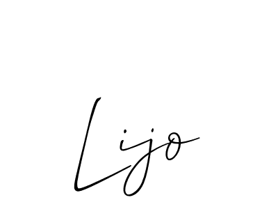 How to make Lijo signature? Allison_Script is a professional autograph style. Create handwritten signature for Lijo name. Lijo signature style 2 images and pictures png