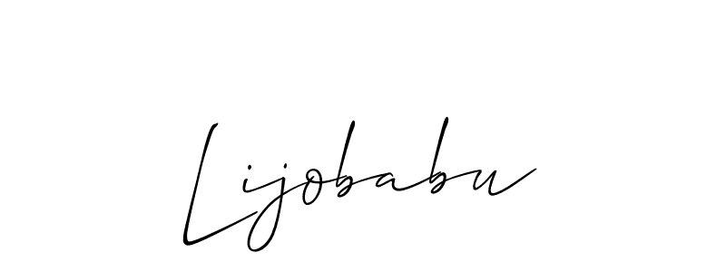 How to make Lijobabu signature? Allison_Script is a professional autograph style. Create handwritten signature for Lijobabu name. Lijobabu signature style 2 images and pictures png