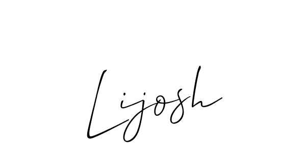 Design your own signature with our free online signature maker. With this signature software, you can create a handwritten (Allison_Script) signature for name Lijosh. Lijosh signature style 2 images and pictures png