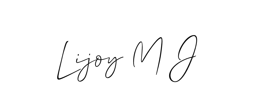 Best and Professional Signature Style for Lijoy M J. Allison_Script Best Signature Style Collection. Lijoy M J signature style 2 images and pictures png