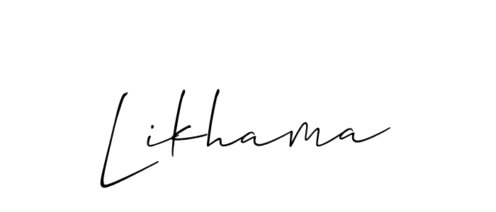 Here are the top 10 professional signature styles for the name Likhama. These are the best autograph styles you can use for your name. Likhama signature style 2 images and pictures png