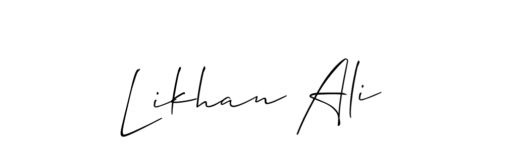 Best and Professional Signature Style for Likhan Ali. Allison_Script Best Signature Style Collection. Likhan Ali signature style 2 images and pictures png