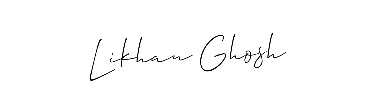 Make a short Likhan Ghosh signature style. Manage your documents anywhere anytime using Allison_Script. Create and add eSignatures, submit forms, share and send files easily. Likhan Ghosh signature style 2 images and pictures png