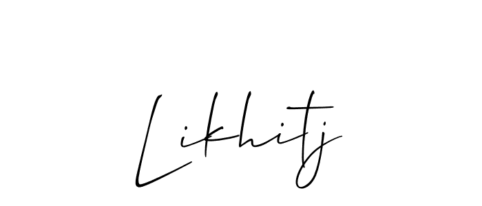 Likhitj stylish signature style. Best Handwritten Sign (Allison_Script) for my name. Handwritten Signature Collection Ideas for my name Likhitj. Likhitj signature style 2 images and pictures png