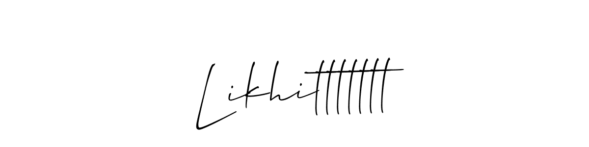 Make a short Likhittttttt signature style. Manage your documents anywhere anytime using Allison_Script. Create and add eSignatures, submit forms, share and send files easily. Likhittttttt signature style 2 images and pictures png