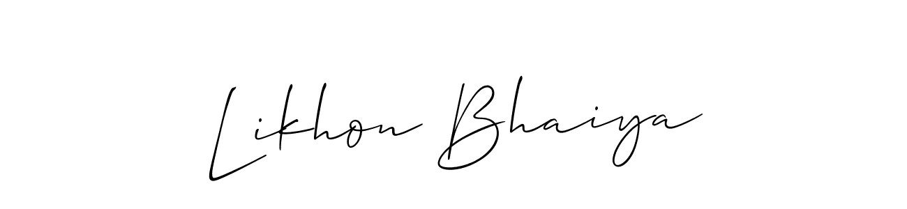 Similarly Allison_Script is the best handwritten signature design. Signature creator online .You can use it as an online autograph creator for name Likhon Bhaiya. Likhon Bhaiya signature style 2 images and pictures png