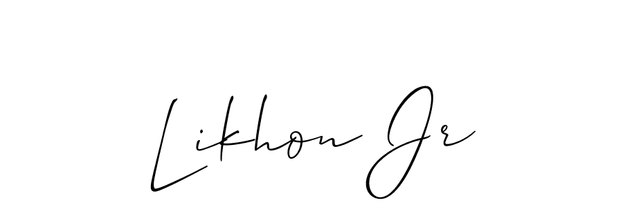 Make a beautiful signature design for name Likhon Jr. Use this online signature maker to create a handwritten signature for free. Likhon Jr signature style 2 images and pictures png