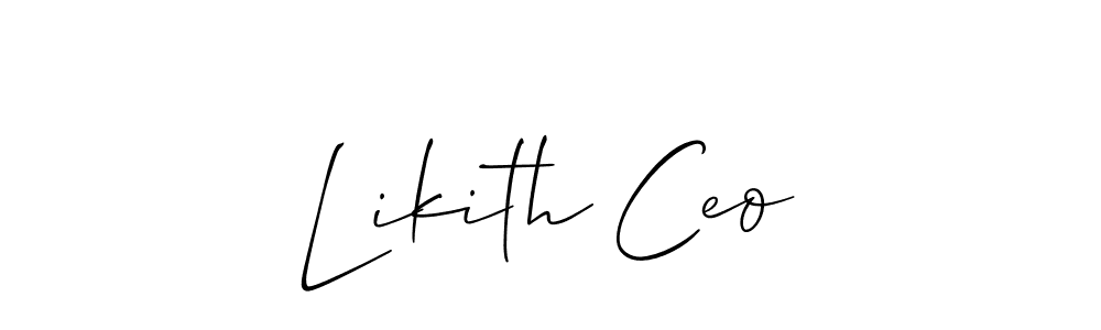 Similarly Allison_Script is the best handwritten signature design. Signature creator online .You can use it as an online autograph creator for name Likith Ceo. Likith Ceo signature style 2 images and pictures png