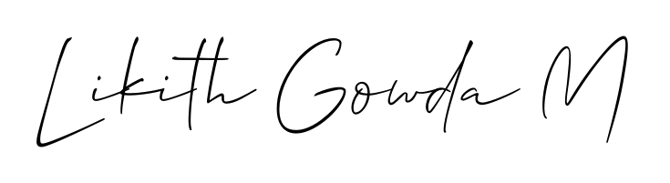 Turn your name Likith Gowda M into a signature brand with Allison_Script styling. Download in standard PNG or transparent format anytime. Likith Gowda M signature style 2 images and pictures png