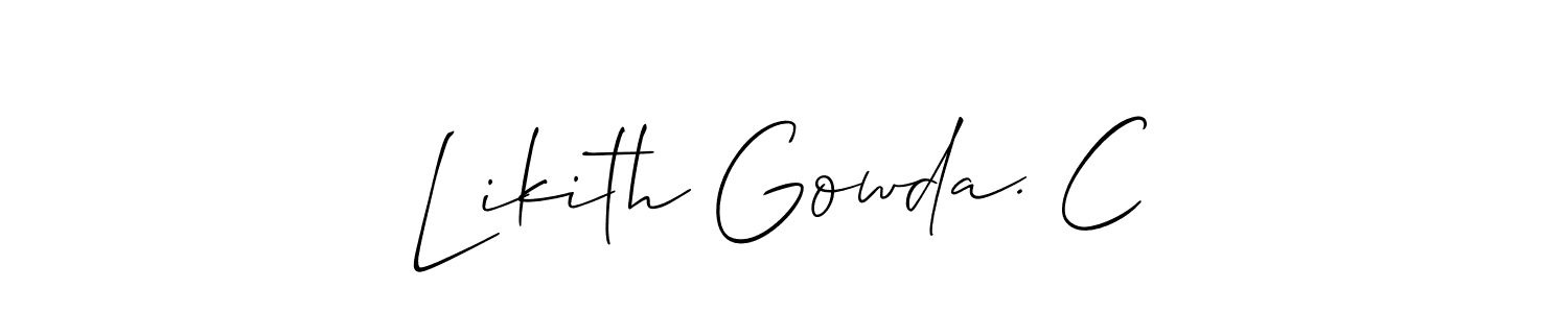 Here are the top 10 professional signature styles for the name Likith Gowda. C. These are the best autograph styles you can use for your name. Likith Gowda. C signature style 2 images and pictures png