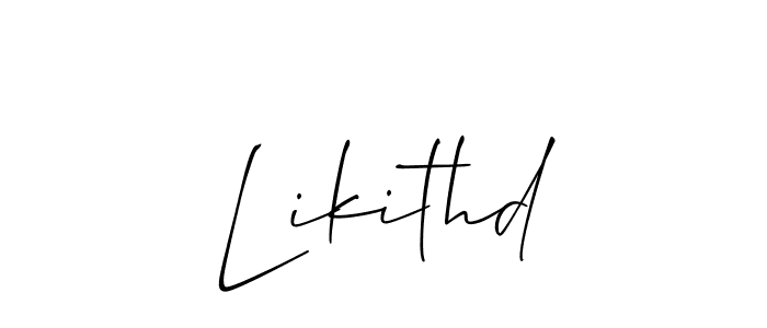 You can use this online signature creator to create a handwritten signature for the name Likithd. This is the best online autograph maker. Likithd signature style 2 images and pictures png