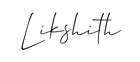 Quickly download Likshith name signature in high-resolution PNG using Allison_Script style. Ready to insert into PDFs and online applications. Likshith signature style 2 images and pictures png