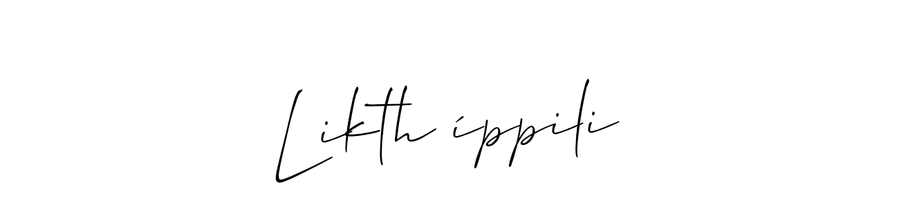 Best and Professional Signature Style for Likth íppili. Allison_Script Best Signature Style Collection. Likth íppili signature style 2 images and pictures png