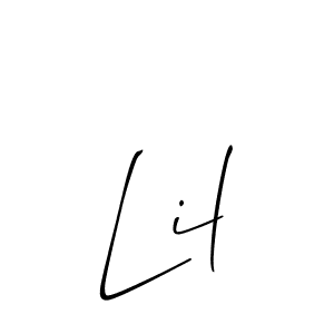 It looks lik you need a new signature style for name Lil. Design unique handwritten (Allison_Script) signature with our free signature maker in just a few clicks. Lil signature style 2 images and pictures png