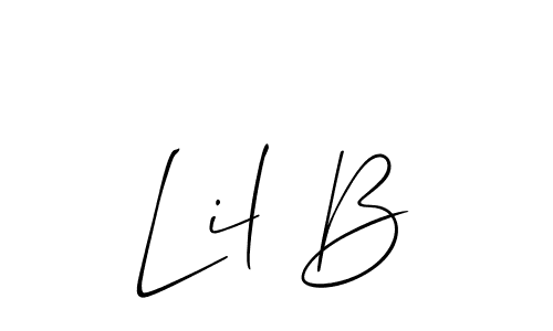 Lil B stylish signature style. Best Handwritten Sign (Allison_Script) for my name. Handwritten Signature Collection Ideas for my name Lil B. Lil B signature style 2 images and pictures png