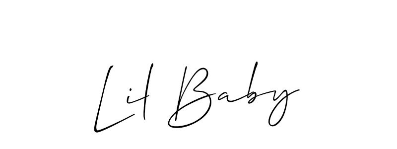 Lil Baby stylish signature style. Best Handwritten Sign (Allison_Script) for my name. Handwritten Signature Collection Ideas for my name Lil Baby. Lil Baby signature style 2 images and pictures png