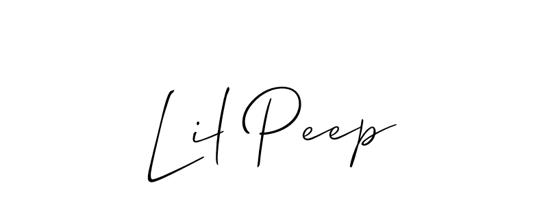 Use a signature maker to create a handwritten signature online. With this signature software, you can design (Allison_Script) your own signature for name Lil Peep. Lil Peep signature style 2 images and pictures png