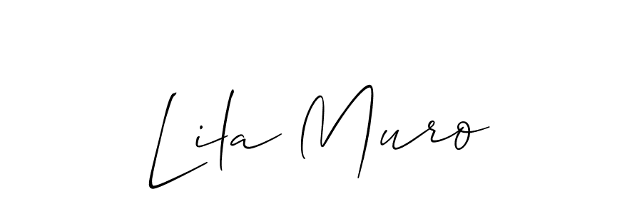 Design your own signature with our free online signature maker. With this signature software, you can create a handwritten (Allison_Script) signature for name Lila Muro. Lila Muro signature style 2 images and pictures png
