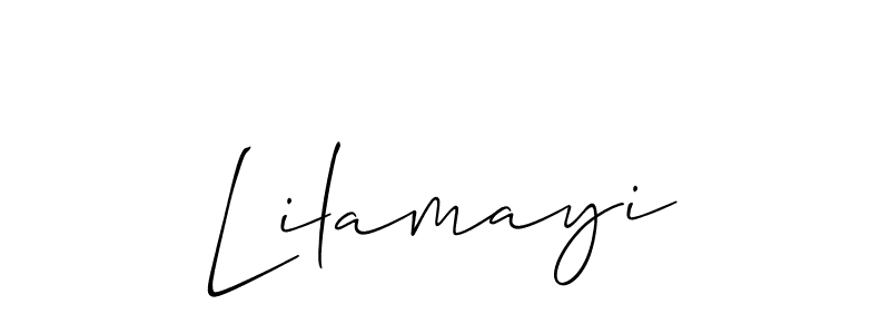 Design your own signature with our free online signature maker. With this signature software, you can create a handwritten (Allison_Script) signature for name Lilamayi. Lilamayi signature style 2 images and pictures png