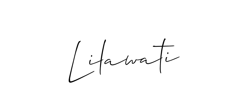 How to make Lilawati signature? Allison_Script is a professional autograph style. Create handwritten signature for Lilawati name. Lilawati signature style 2 images and pictures png