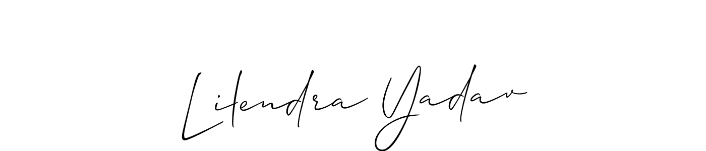 Once you've used our free online signature maker to create your best signature Allison_Script style, it's time to enjoy all of the benefits that Lilendra Yadav name signing documents. Lilendra Yadav signature style 2 images and pictures png
