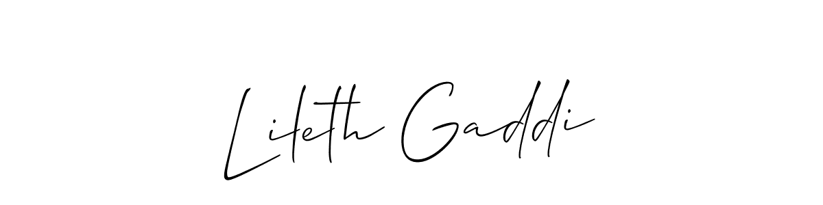 Check out images of Autograph of Lileth Gaddi name. Actor Lileth Gaddi Signature Style. Allison_Script is a professional sign style online. Lileth Gaddi signature style 2 images and pictures png