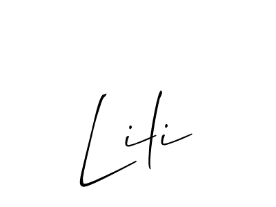 Also we have Lili name is the best signature style. Create professional handwritten signature collection using Allison_Script autograph style. Lili signature style 2 images and pictures png