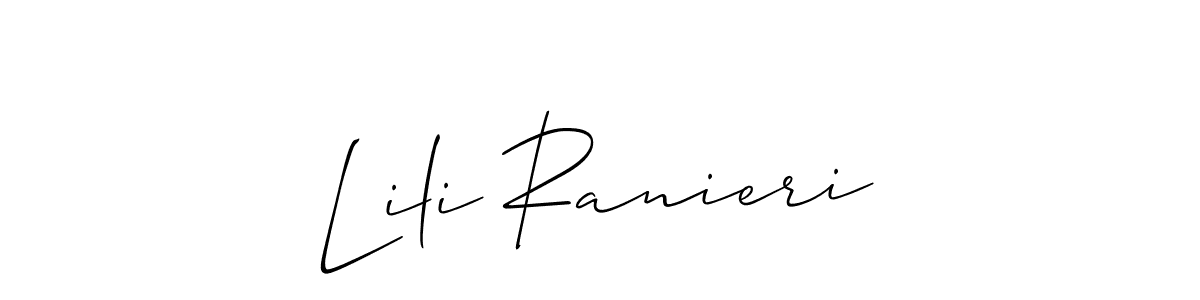 Once you've used our free online signature maker to create your best signature Allison_Script style, it's time to enjoy all of the benefits that Lili Ranieri name signing documents. Lili Ranieri signature style 2 images and pictures png