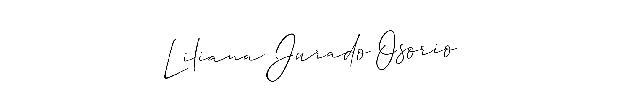 It looks lik you need a new signature style for name Liliana Jurado Osorio. Design unique handwritten (Allison_Script) signature with our free signature maker in just a few clicks. Liliana Jurado Osorio signature style 2 images and pictures png